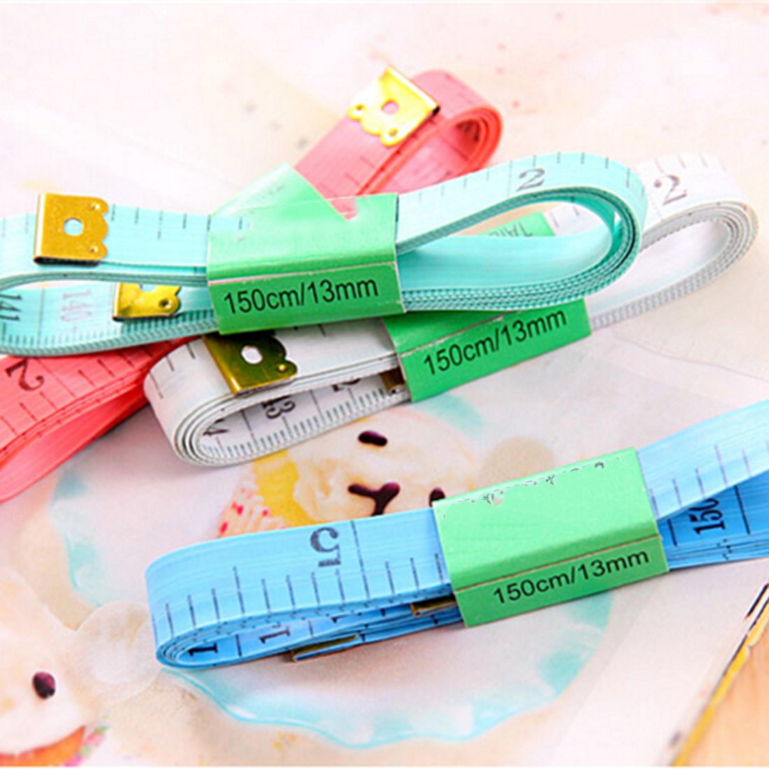 Lot De 4 Mètres Rubans De Couture 1,5 M - Couleurs Vives, Plastique Souple - Pour Couture, Bricolage, Mesures