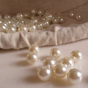 perles blanches 12 mm
